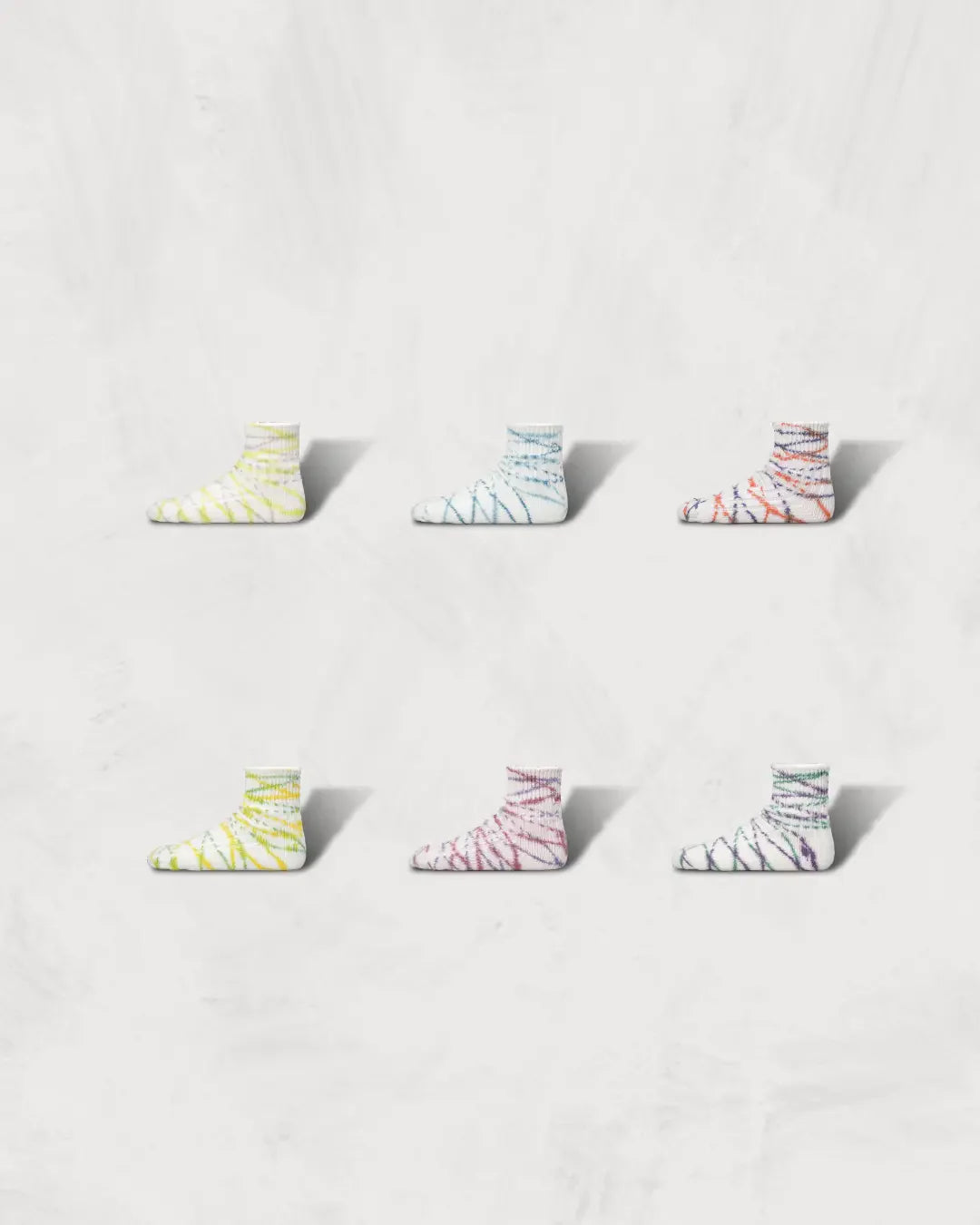 Regnsncox | Short-Length Heavyweight Ribbed Socks with Dyed Pinstripe Detail