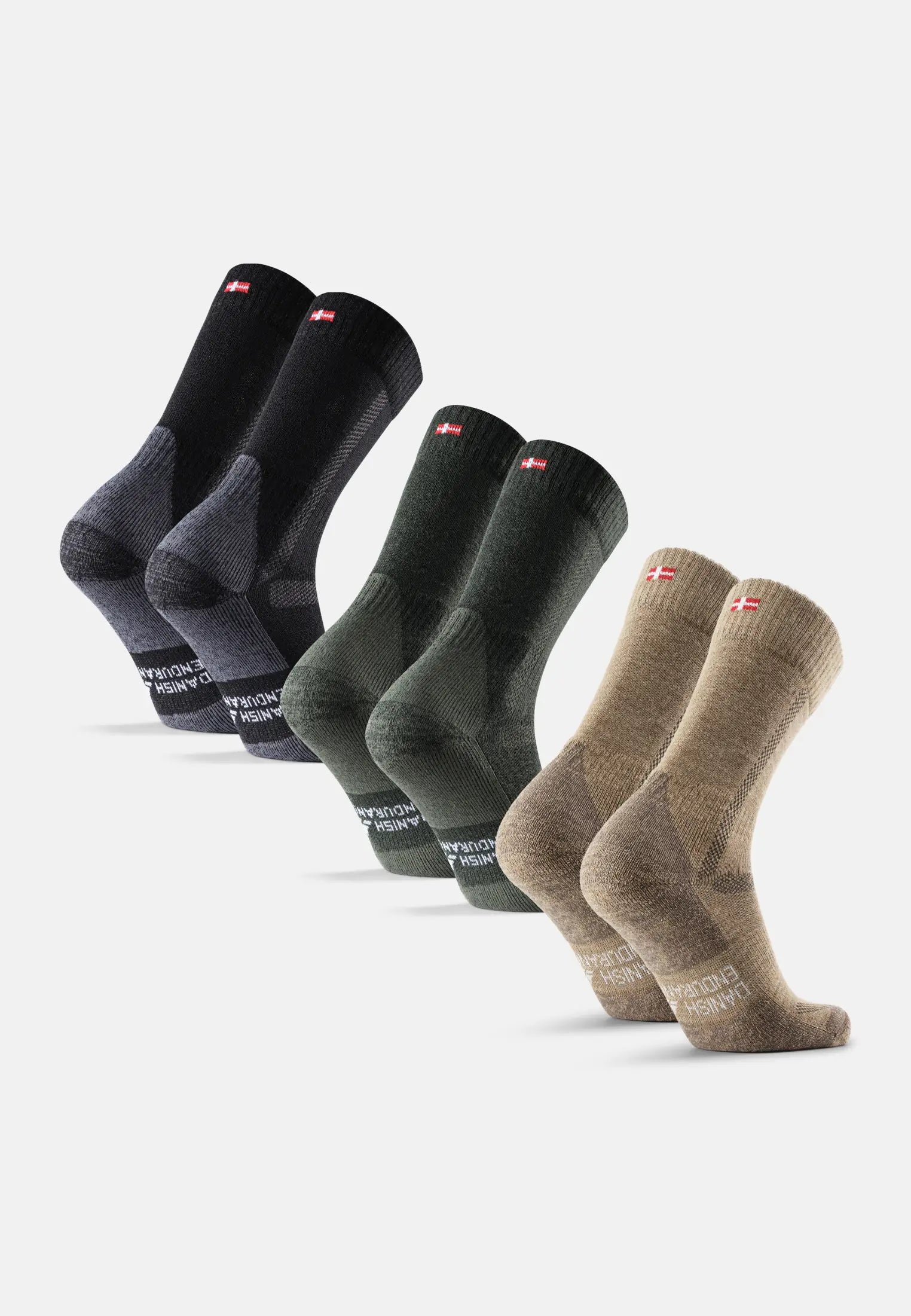 Regnsncox | Merino Wool Blend Hiking Crew Socks for Outdoor Wear