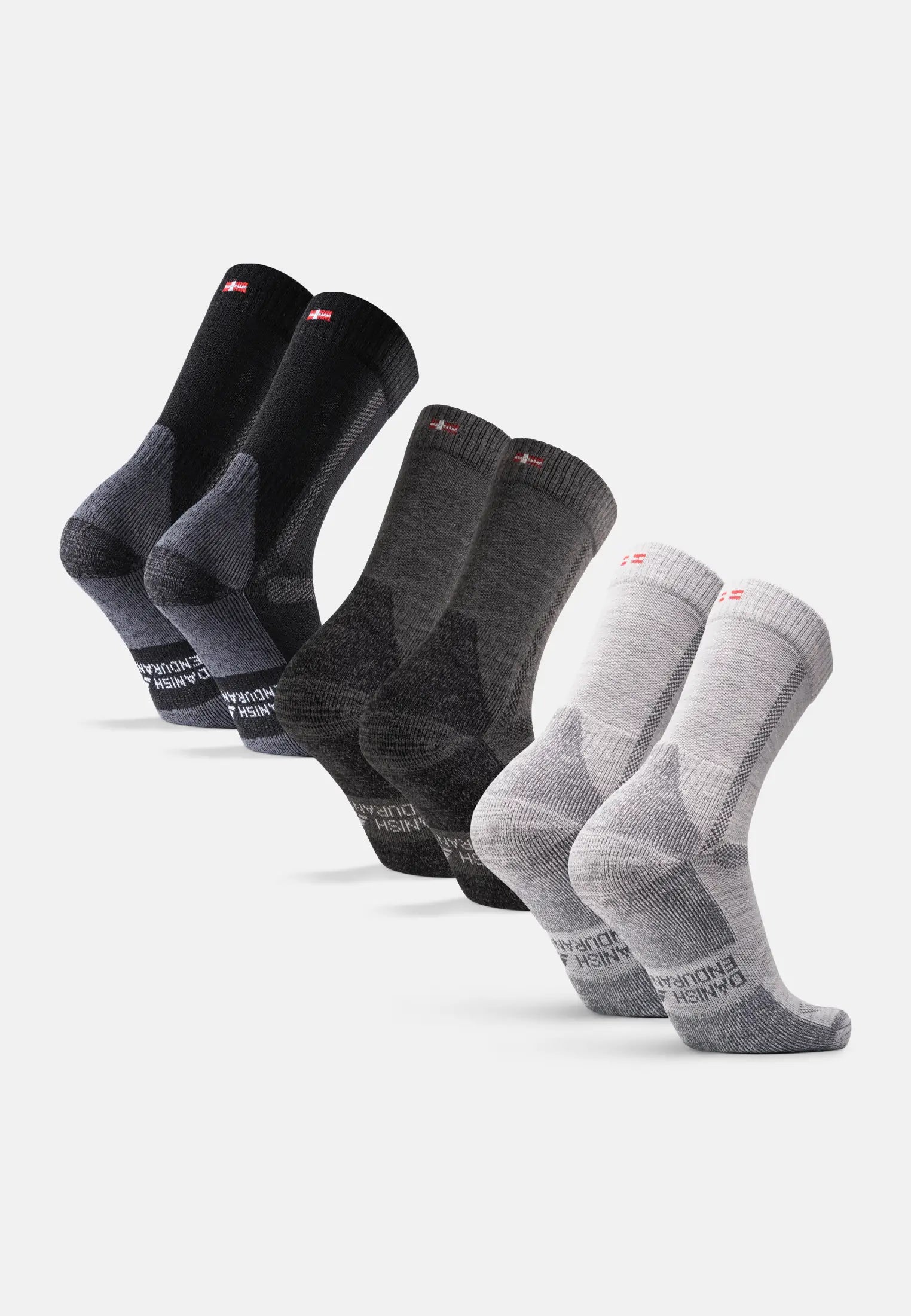 Regnsncox | Merino Wool Blend Hiking Crew Socks for Outdoor Wear