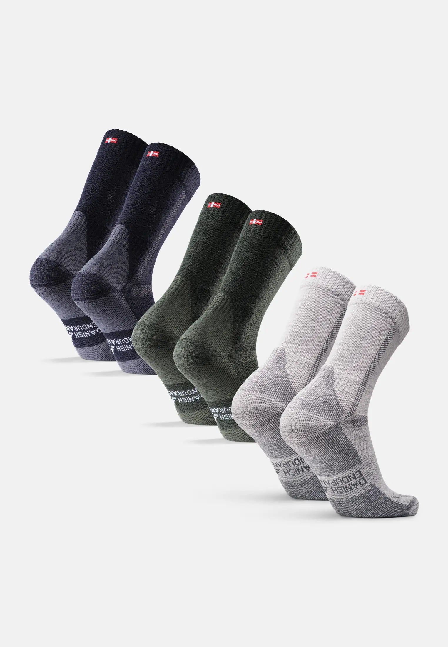 Regnsncox | Merino Wool Blend Hiking Crew Socks for Outdoor Wear