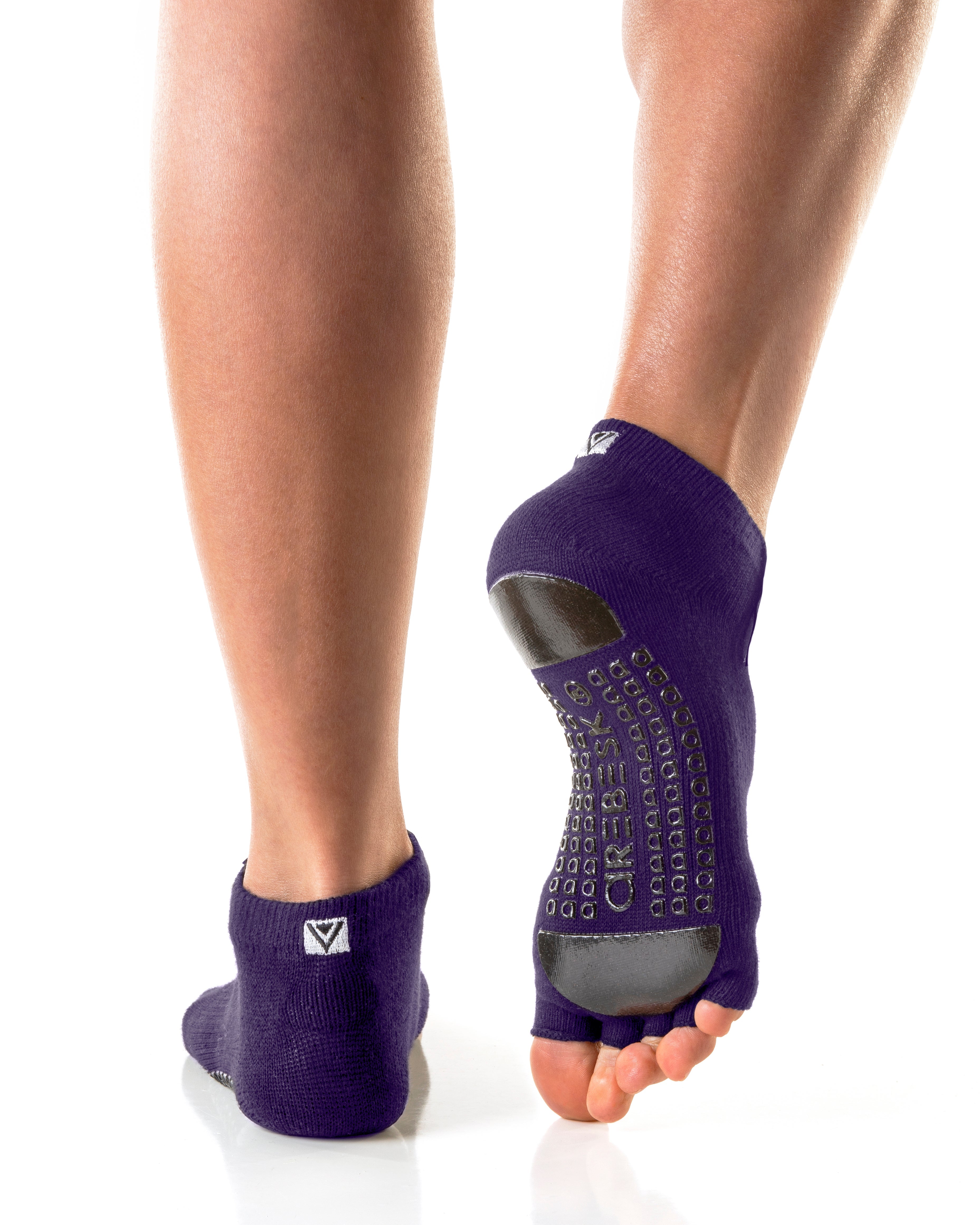 Regnsncox | Women’s Open Toe Grip Socks with Circular Mesh Panel