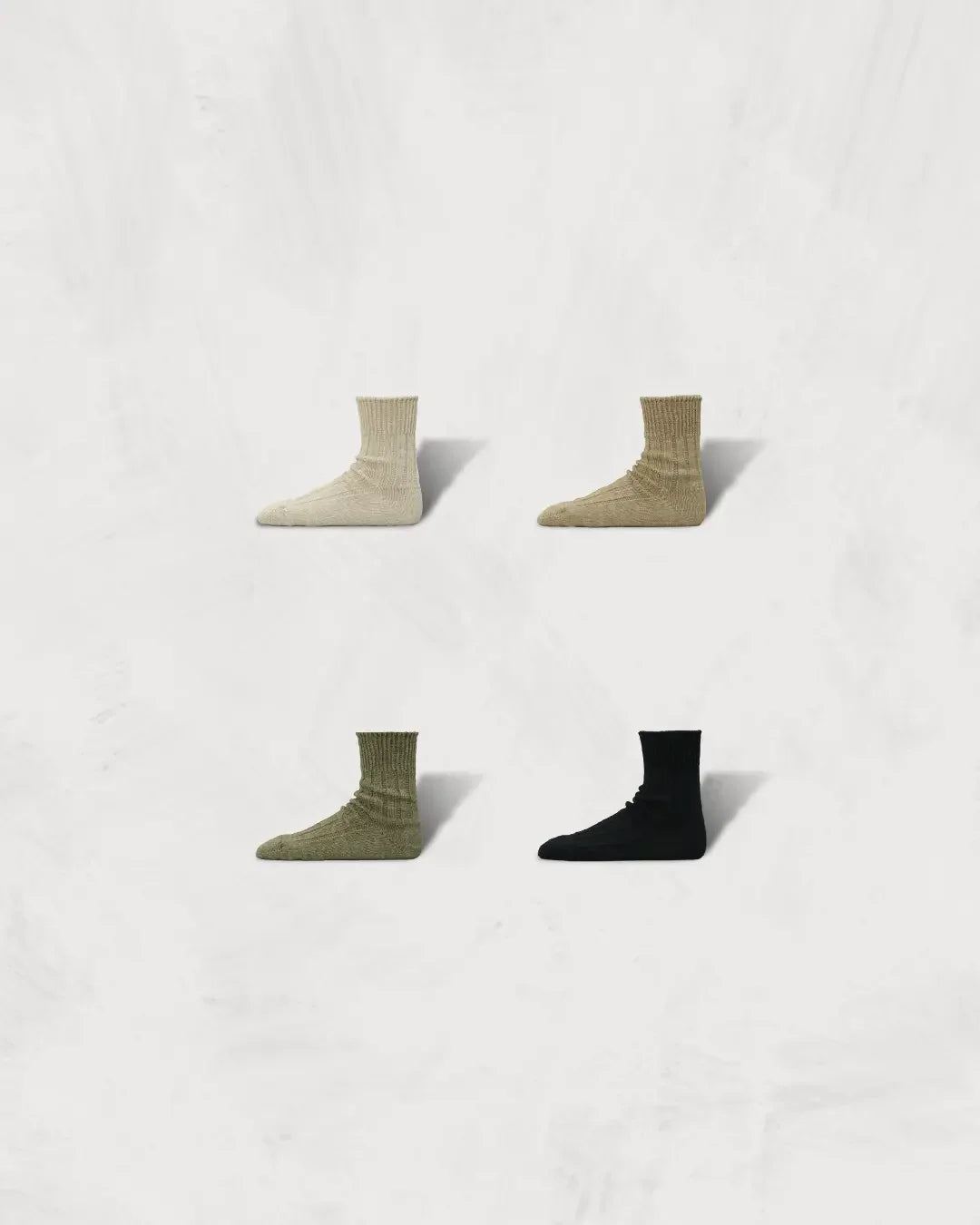 Regnsncox | Mid-Length Ribbed Socks Blended with European Linen and Recycled Polyester