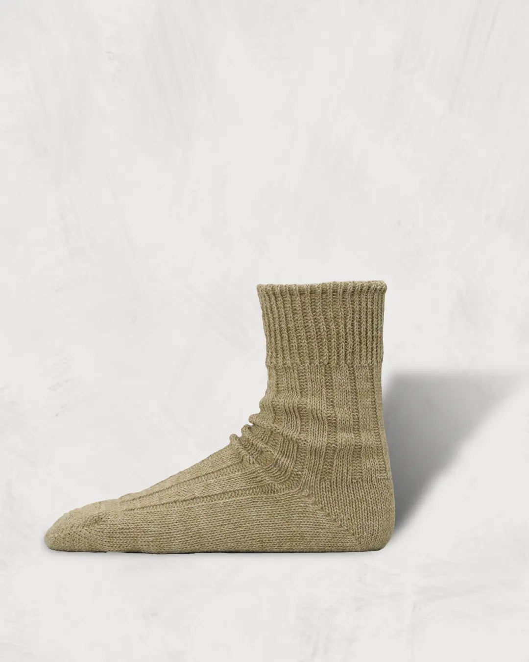 Regnsncox | Mid-Length Ribbed Socks Blended with European Linen and Recycled Polyester