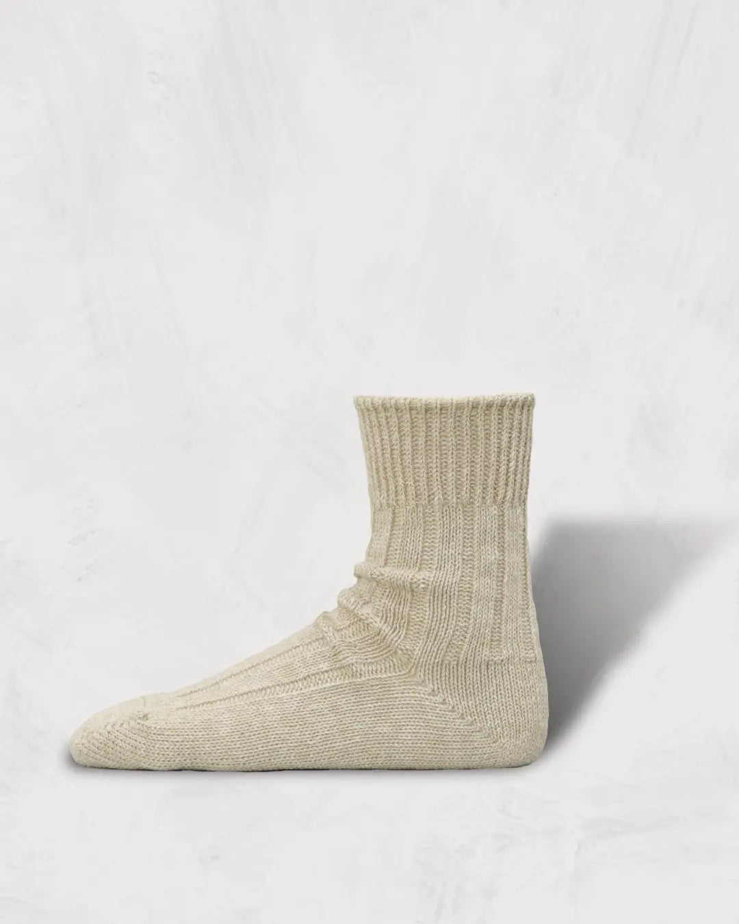 Regnsncox | Mid-Length Ribbed Socks Blended with European Linen and Recycled Polyester