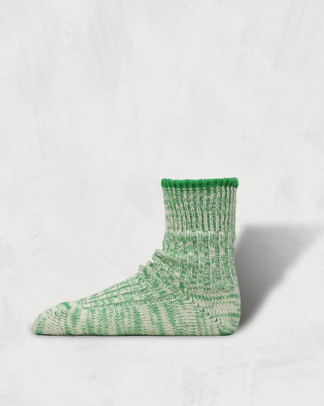 Regnsncox | Low-Gauge Ribbed Heavyweight Socks with Two-Tone Color Blocking