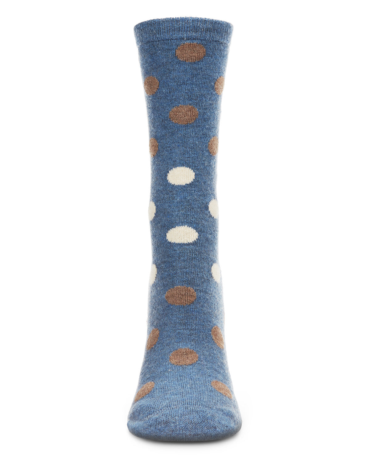 Regnsncox | Women's Multi Shade Polka Dot Cashmere Blend Crew Socks