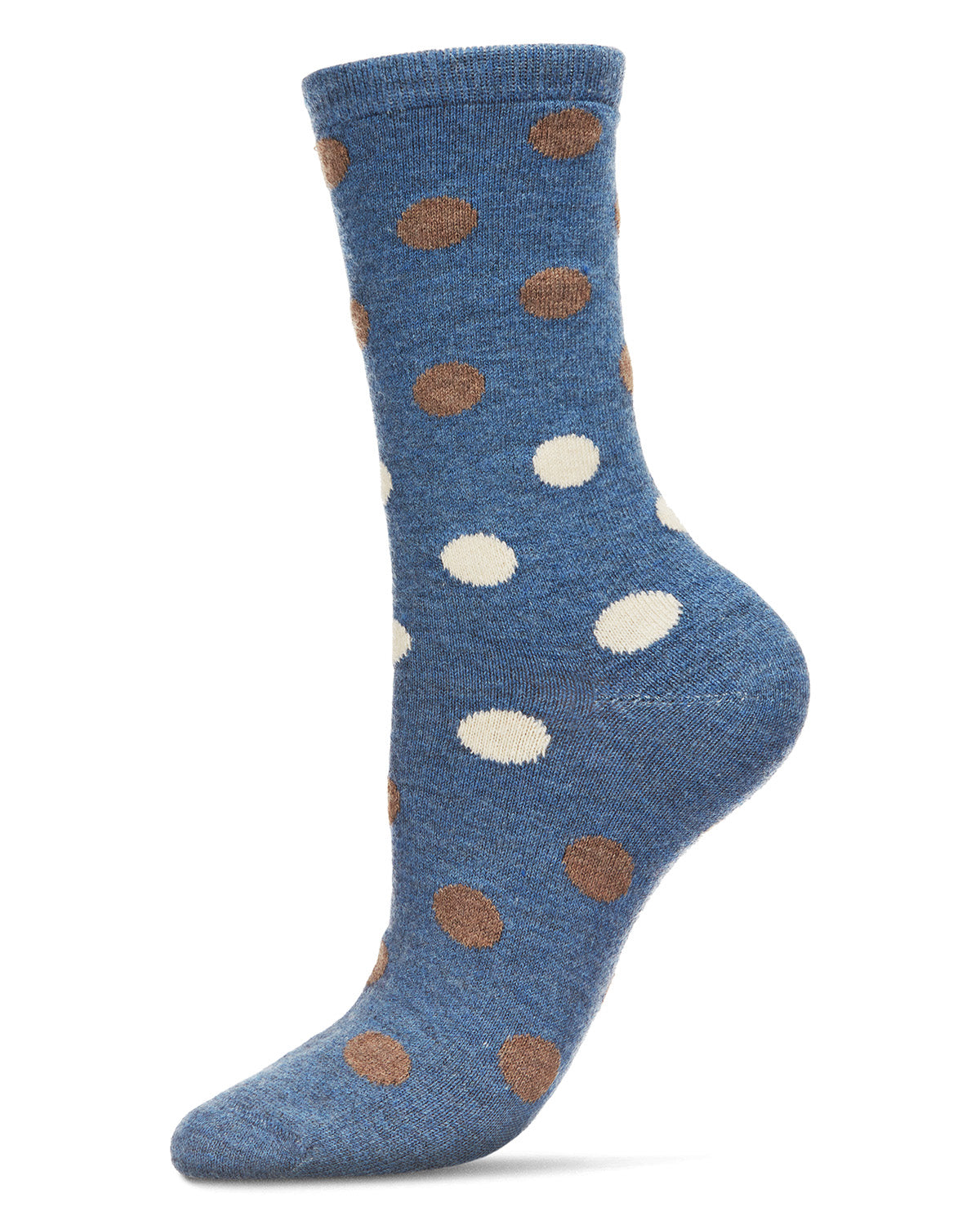 Regnsncox | Women's Multi Shade Polka Dot Cashmere Blend Crew Socks