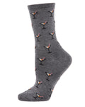 Regnsncox | Women's Cashmere-Blend Martini Cocktail Crew Socks for Ultimate Comfort