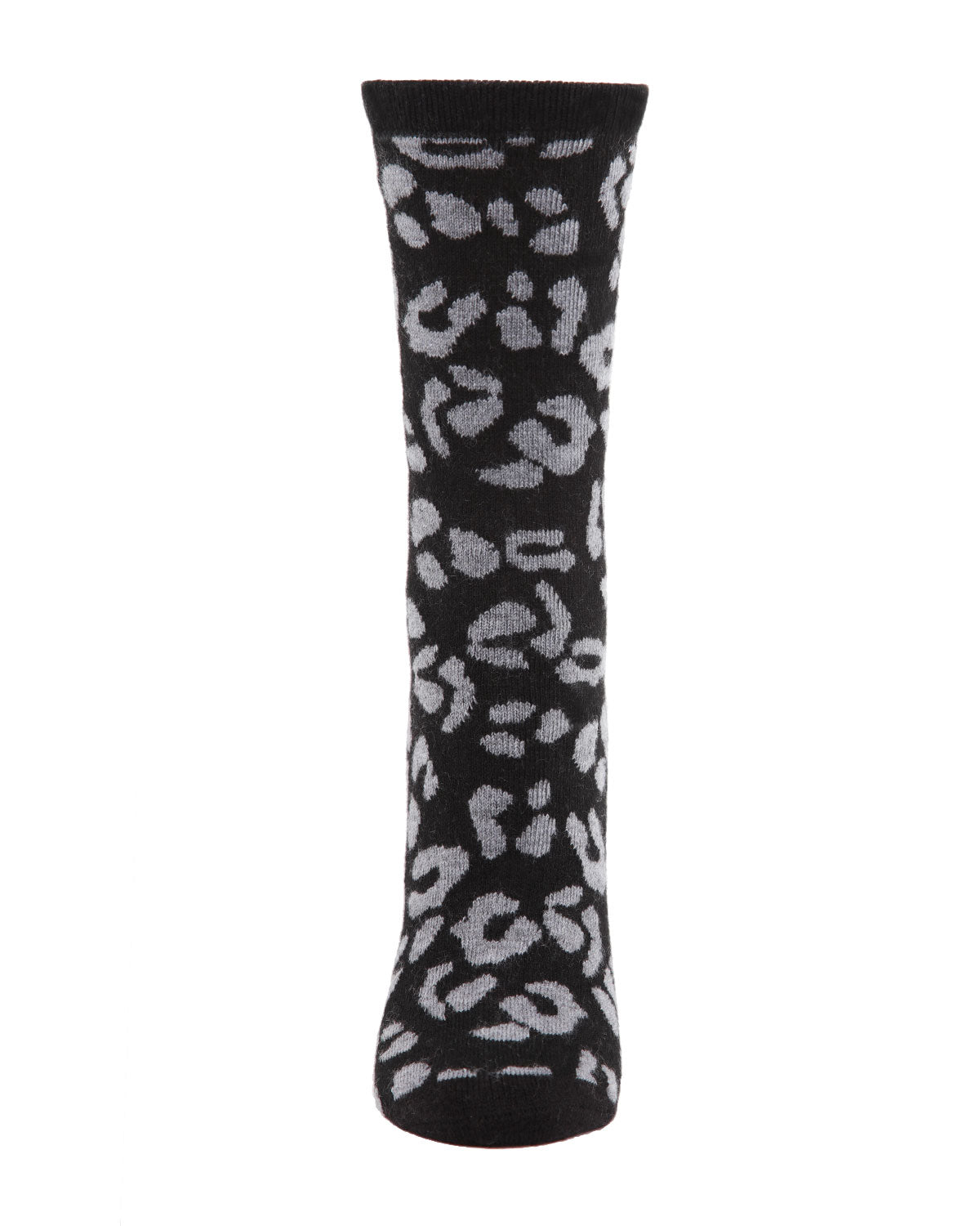 Regnsncox | Leopard Print Cashmere Blend Crew Socks for Everyday Comfort