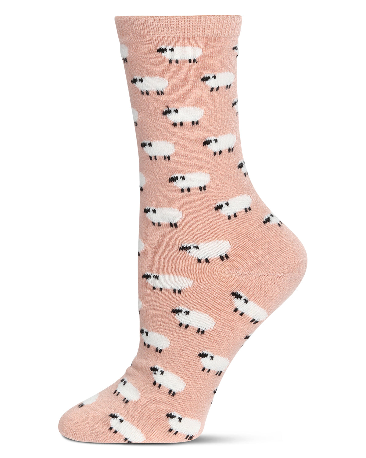 Regnsncox | Cashmere Blend Crew Socks with Soft Sheep Knit Detail