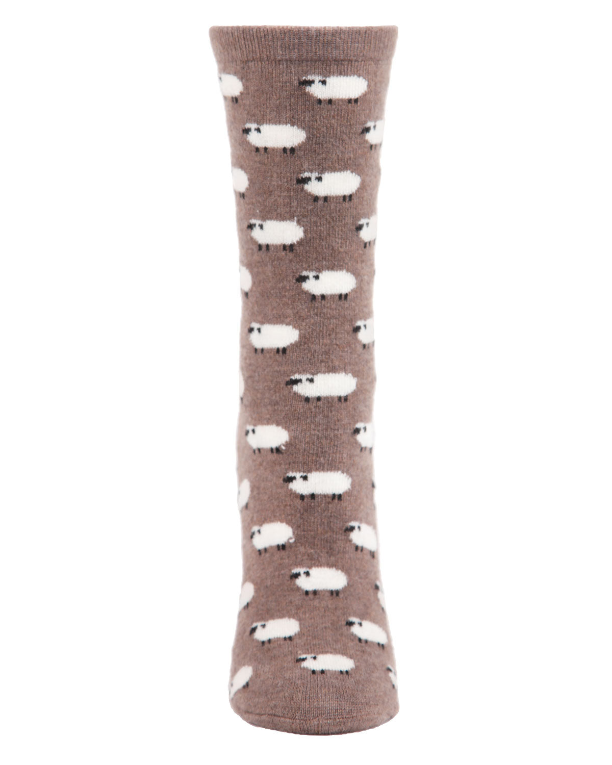 Regnsncox | Cashmere Blend Crew Socks with Soft Sheep Knit Detail