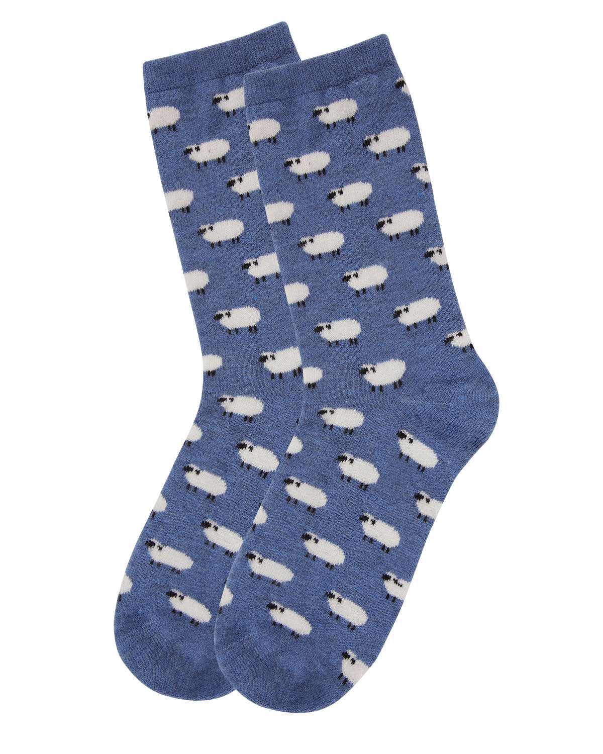 Regnsncox | Cashmere Blend Crew Socks with Soft Sheep Knit Detail