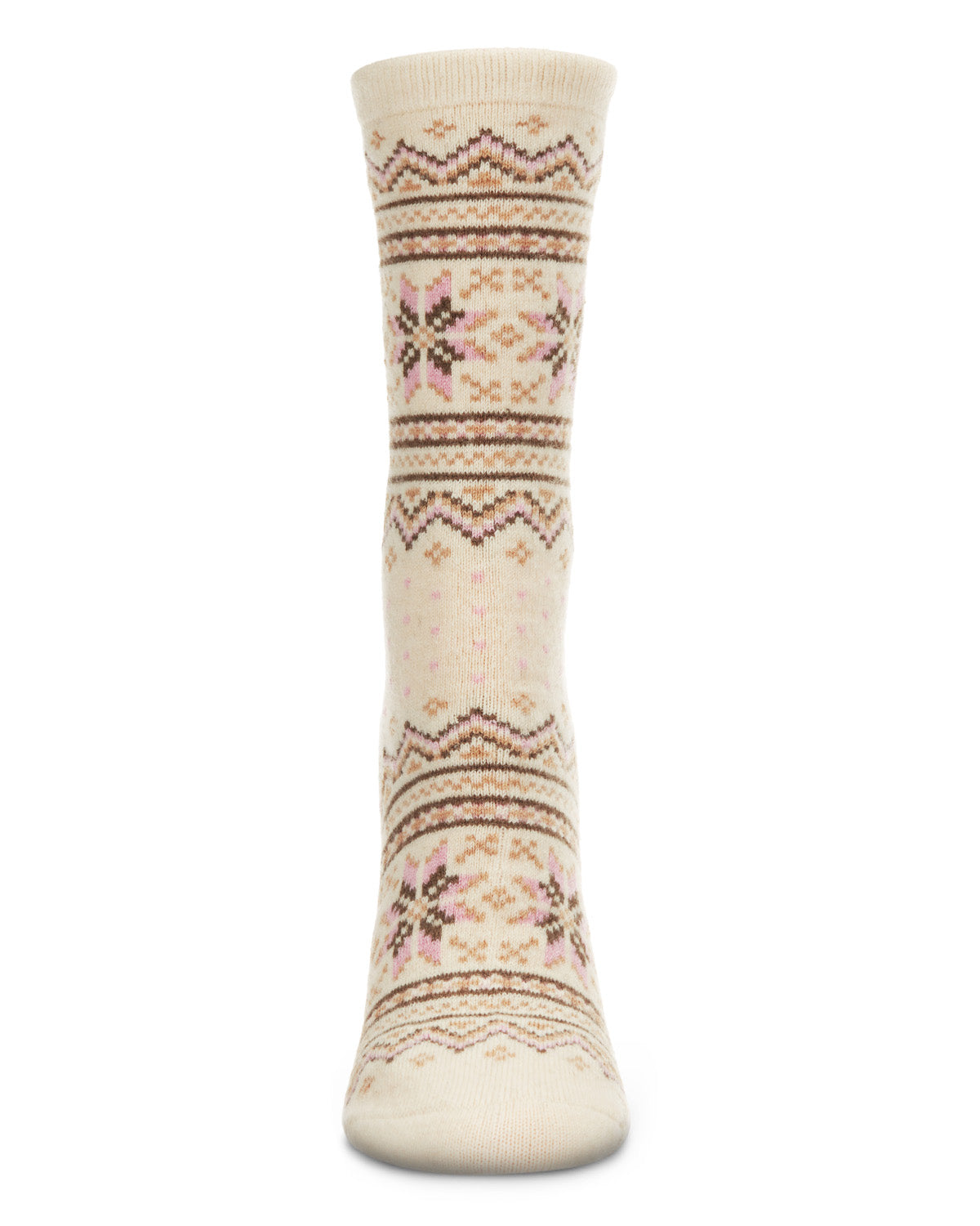 Regnsncox | Women's Soft Fair Isle Cashmere Blend Crew Socks