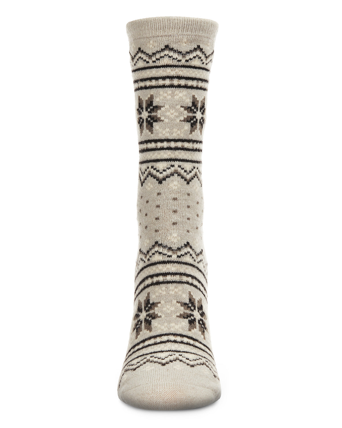 Regnsncox | Women's Soft Fair Isle Cashmere Blend Crew Socks