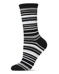 Regnsncox | Women's Luxurious Soft Striped Cashmere Crew Socks