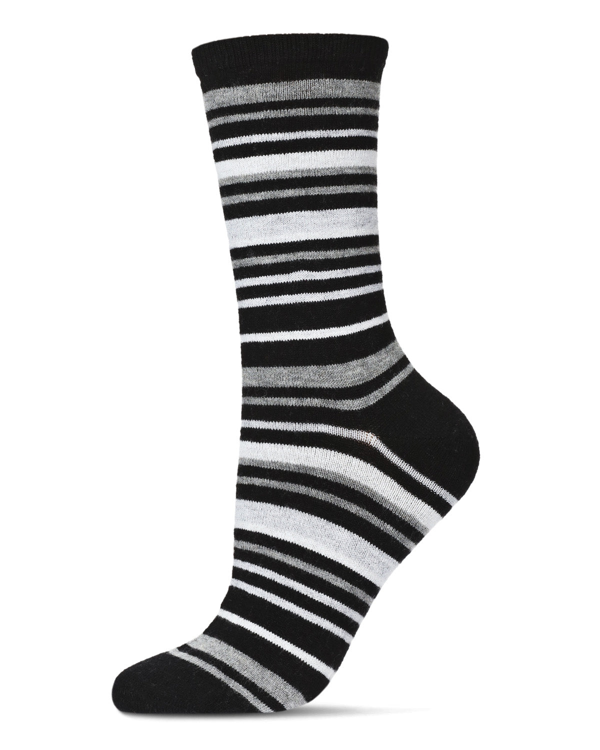 Regnsncox | Women's Luxurious Soft Striped Cashmere Crew Socks