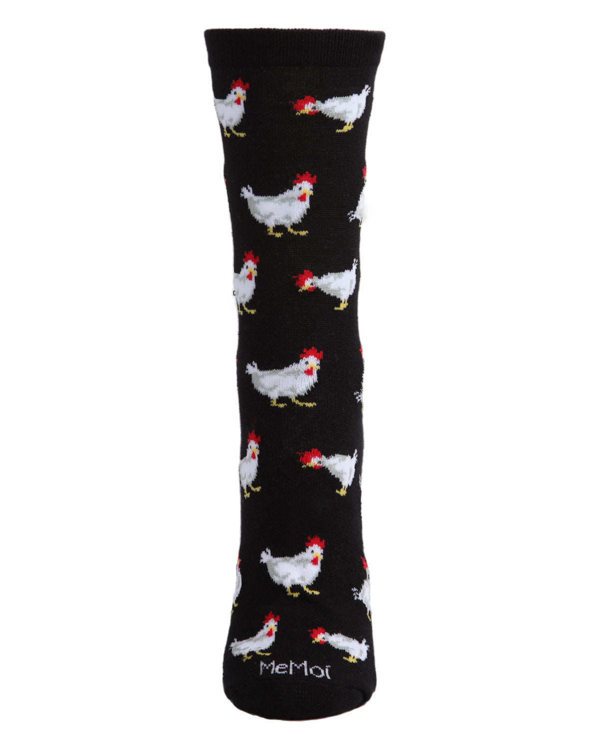 Regnsncox | Chicken Pattern Bamboo Crew Socks for Everyday Comfort