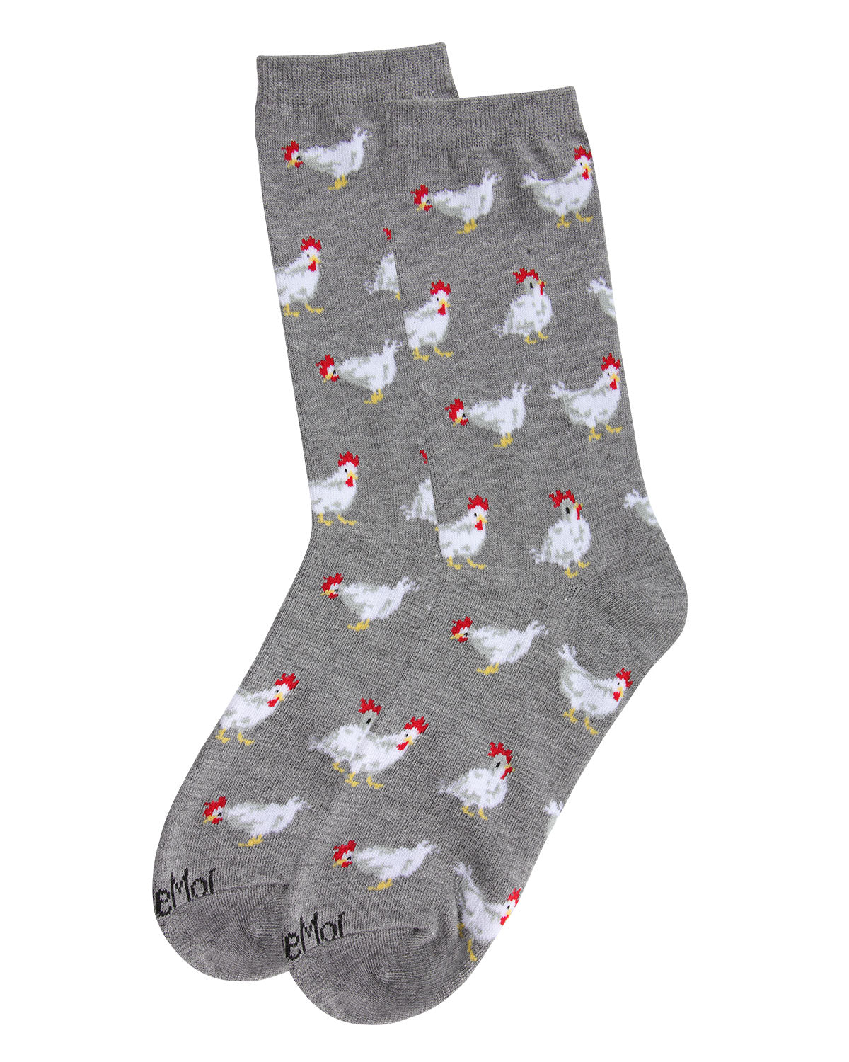 Regnsncox | Chicken Pattern Bamboo Crew Socks for Everyday Comfort