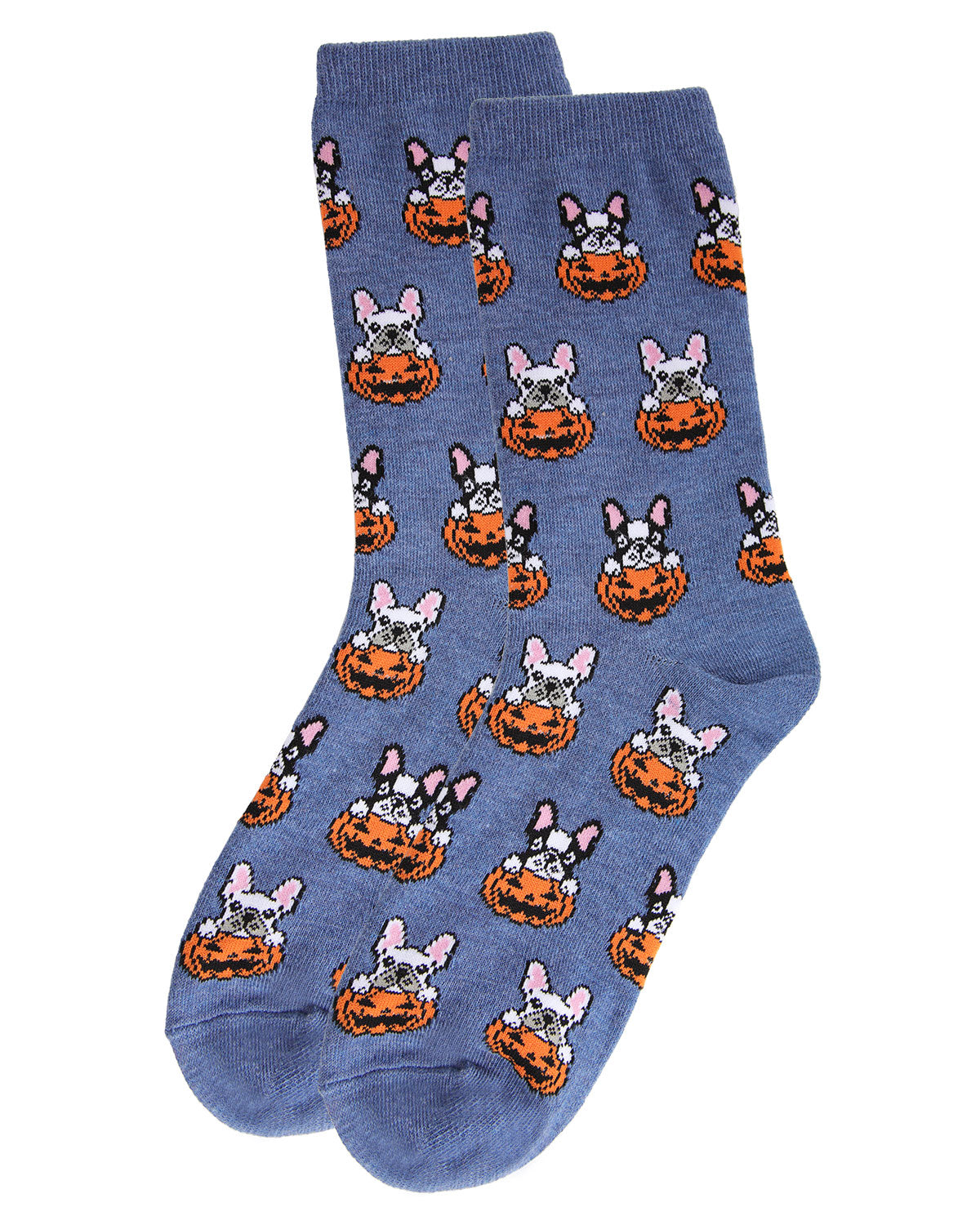 Regnsncox | Halloween-Inspired Pumpkin Puppy Crew Socks for Cozy Fun