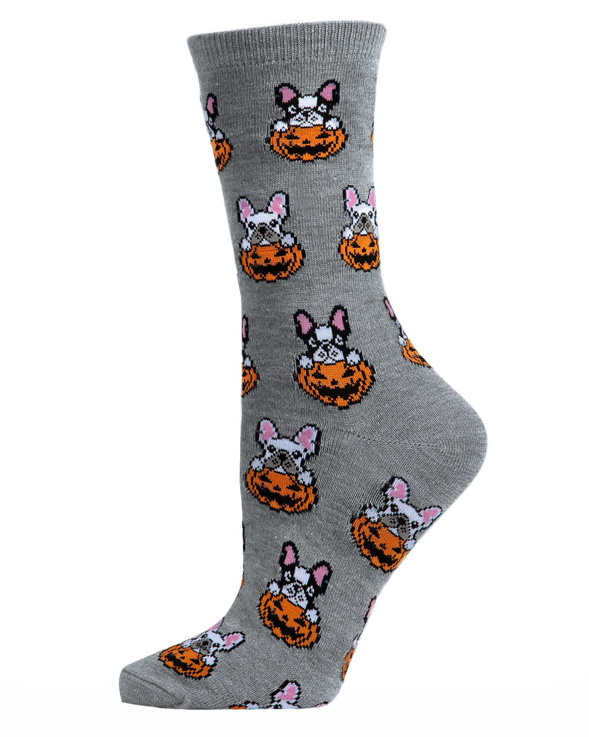 Regnsncox | Halloween-Inspired Pumpkin Puppy Crew Socks for Cozy Fun