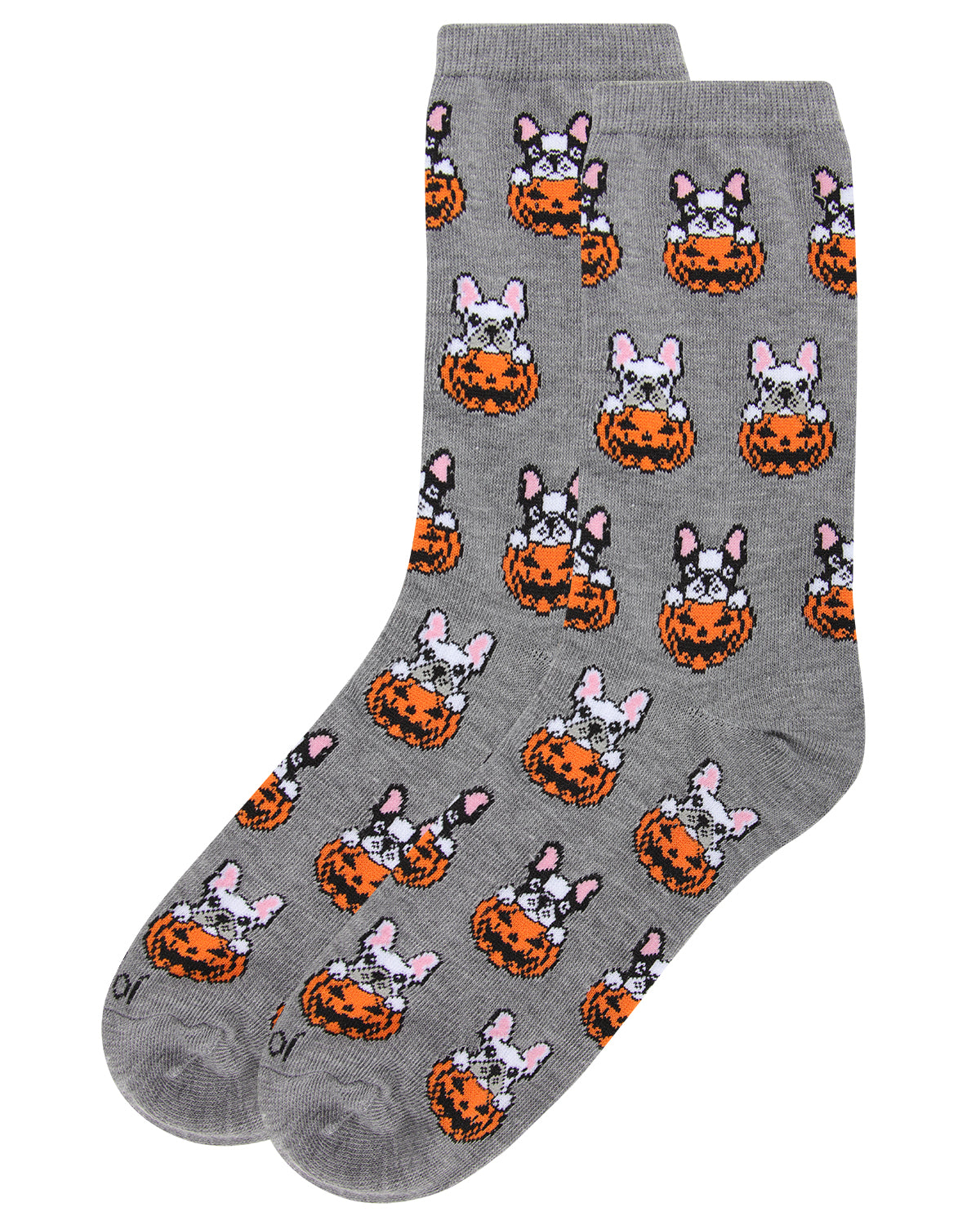 Regnsncox | Halloween-Inspired Pumpkin Puppy Crew Socks for Cozy Fun