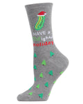 Regnsncox | Festive Dill-ightful Holiday Crew Socks for Comfort and Style