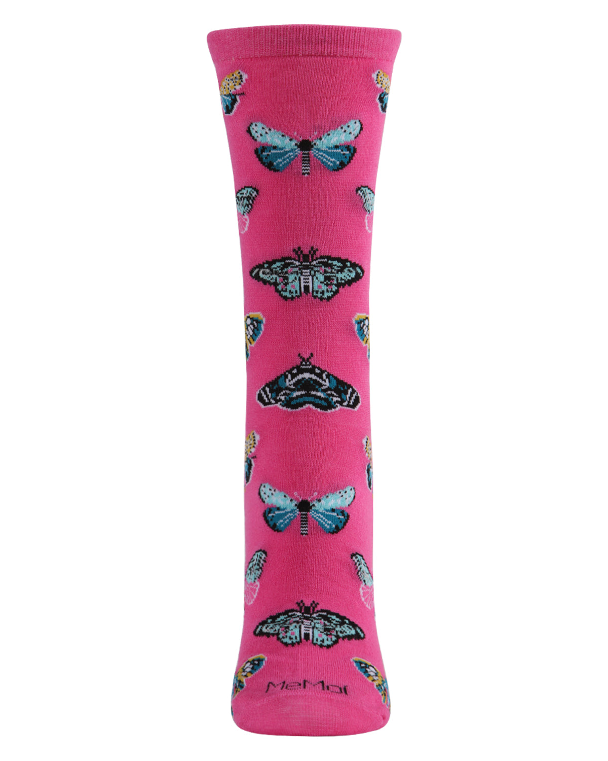 Regnsncox | Butterfly Pattern Bamboo Crew Socks for Everyday Comfort