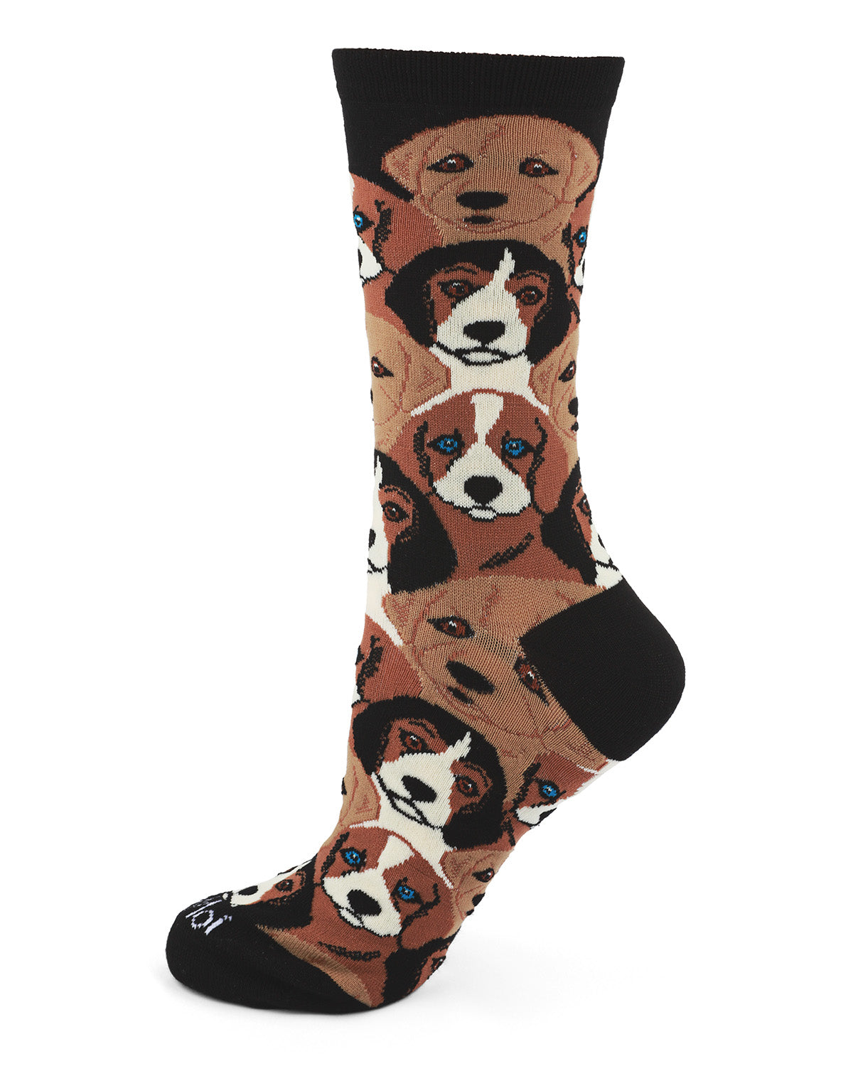 Regnsncox | Bamboo Blend Dog Print Crew Socks for Women