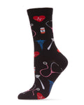 Regnsncox | Medical Marvel Bamboo Blend Crew Socks for Healthcare Professionals