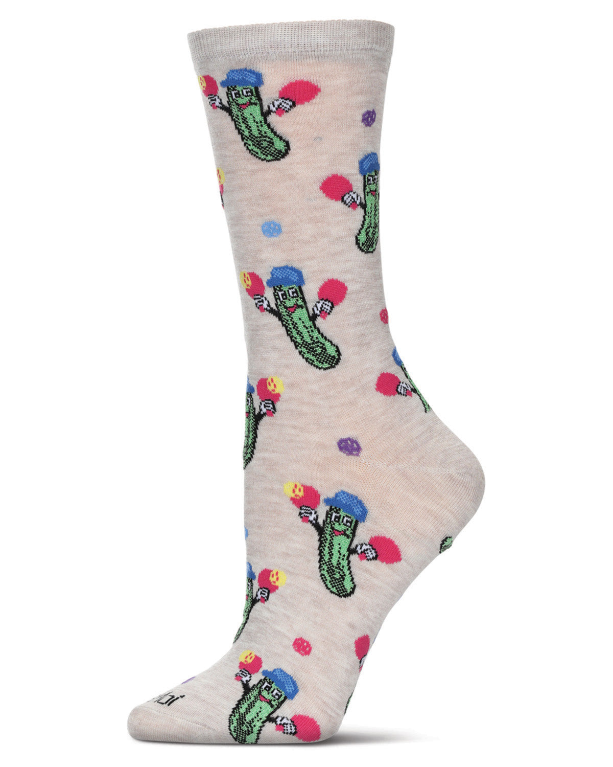 Regnsncox | Pickleball-Themed Bamboo Blend Crew Socks for Everyday Comfort
