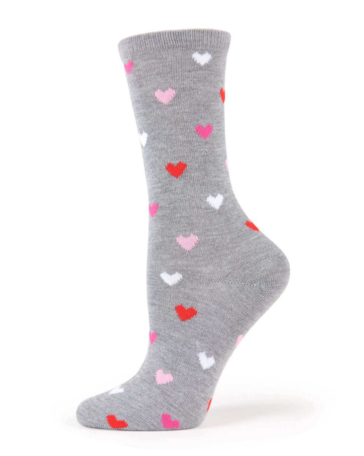 Regnsncox | Eco-Friendly Bamboo Crew Socks Featuring Delicate Heart Design