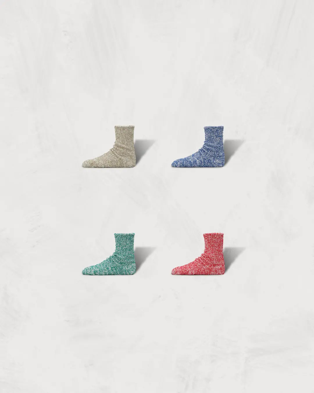Regnsncox | Textured Cotton Socks Crafted from Dual Yarn Construction