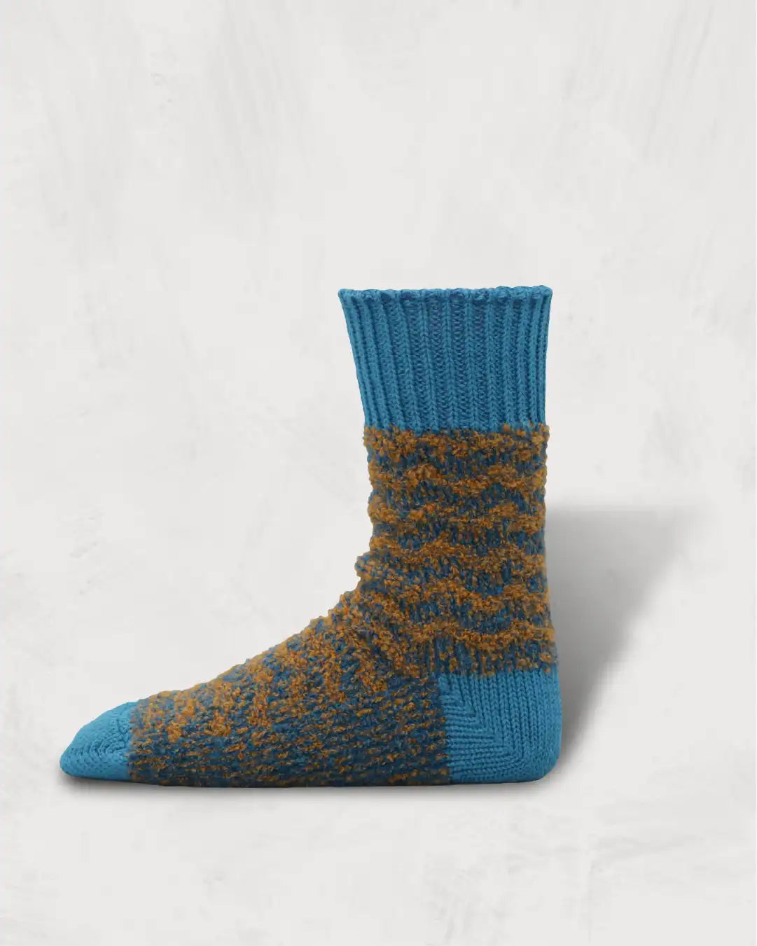 Regnsncox | Textured Alpaca Knit Socks with Links Pattern