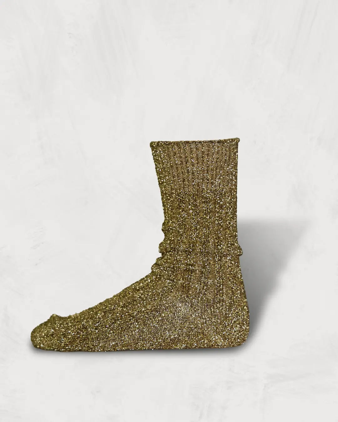 Regnsncox | Metallic Yarn Ribbed Knit Socks