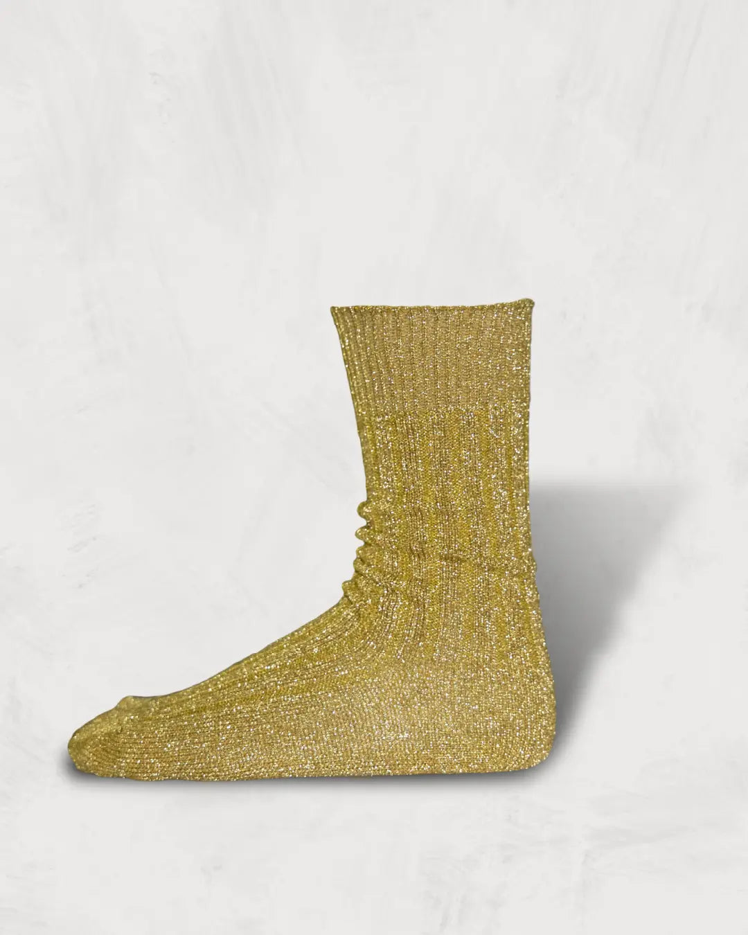 Regnsncox | Metallic Yarn Ribbed Knit Socks