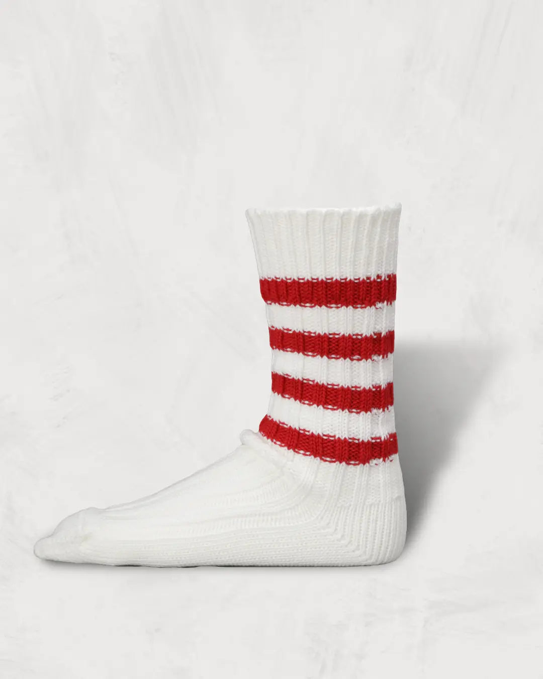 Regnsncox | Heavyweight Ribbed Socks with Precision-Knit Stripe Pattern