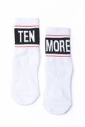 Regnsncox | Crew-Length Indoor Grip Socks with Motivational Text Design