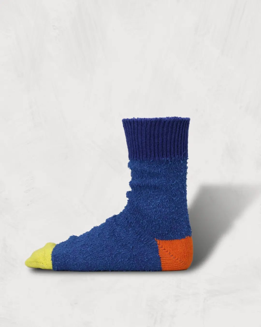Regnsncox | Multicolor Textured Cotton Socks with Mixed Yarn Construction