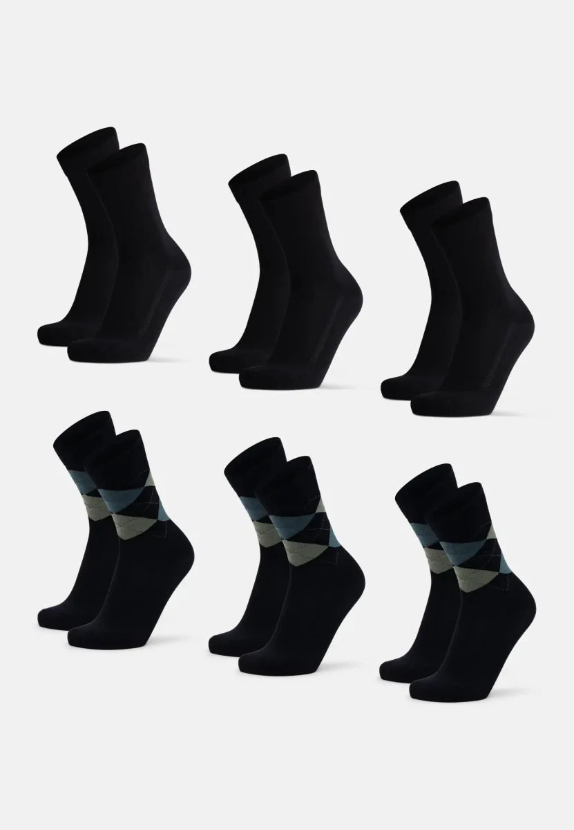 Regnsncox | Bamboo Viscose Crew Dress Socks for Formal and Everyday Wear