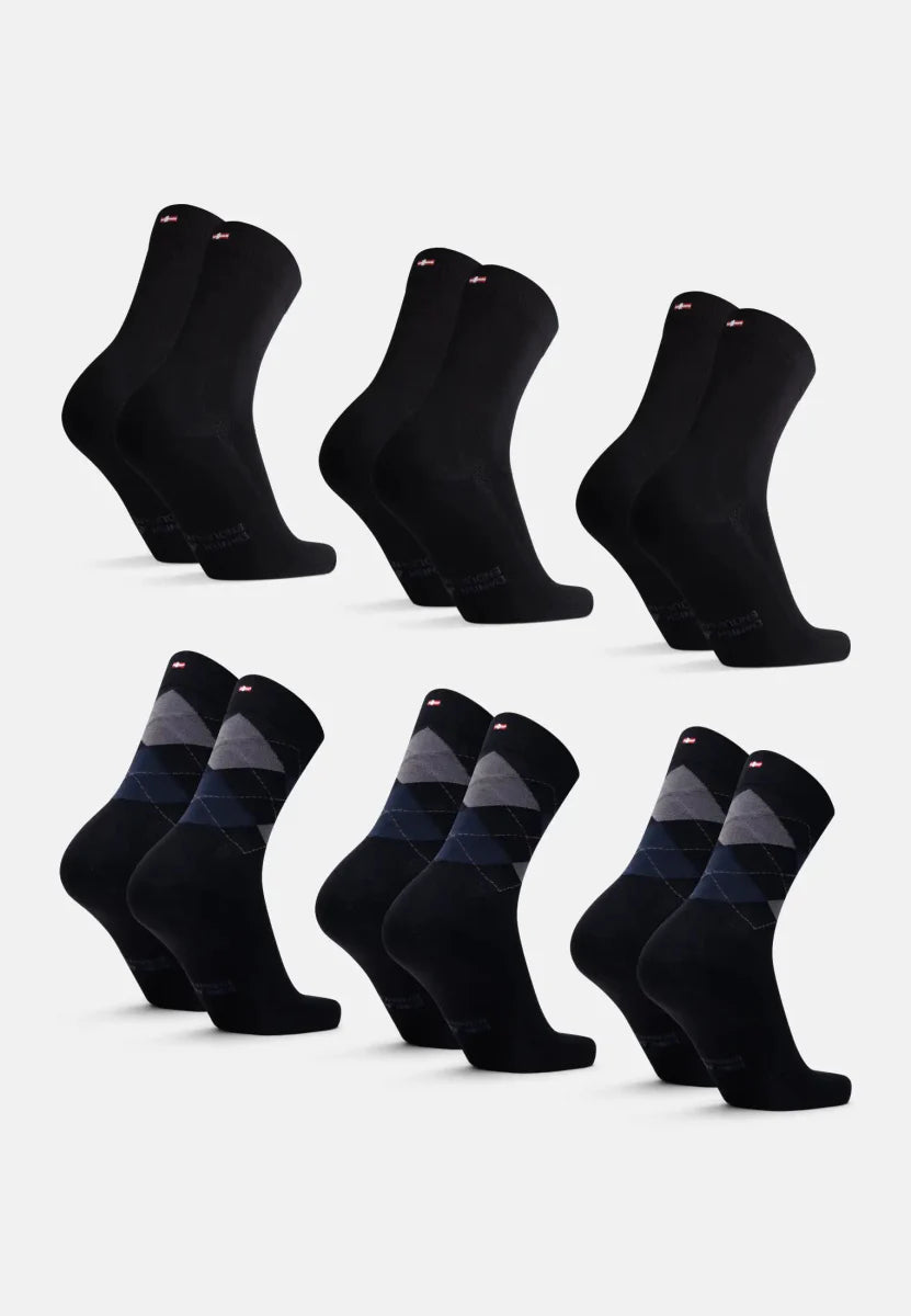 Regnsncox | Bamboo Viscose Crew Dress Socks for Formal and Everyday Wear