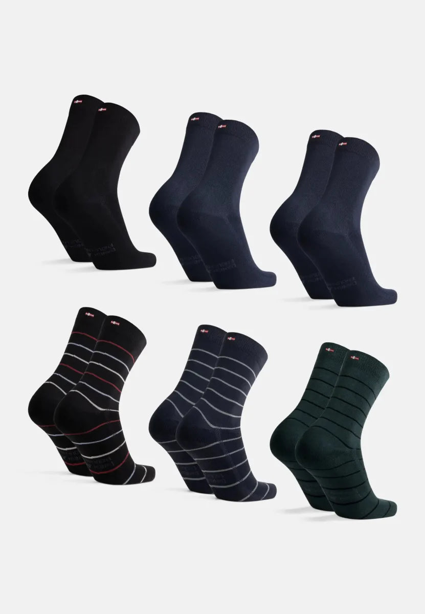 Regnsncox | Bamboo Viscose Crew Dress Socks for Formal and Everyday Wear