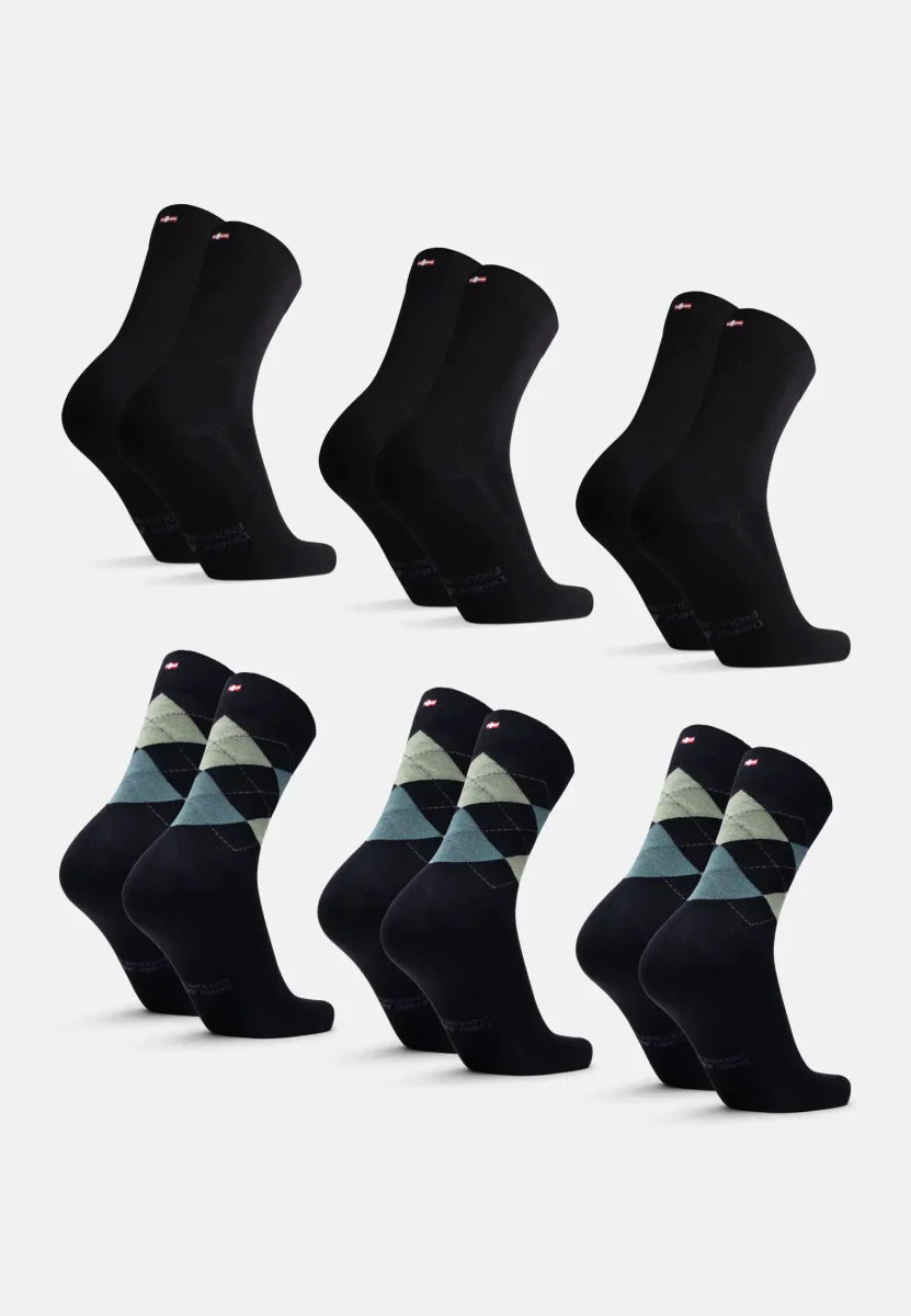 Regnsncox | Bamboo Viscose Crew Dress Socks for Formal and Everyday Wear