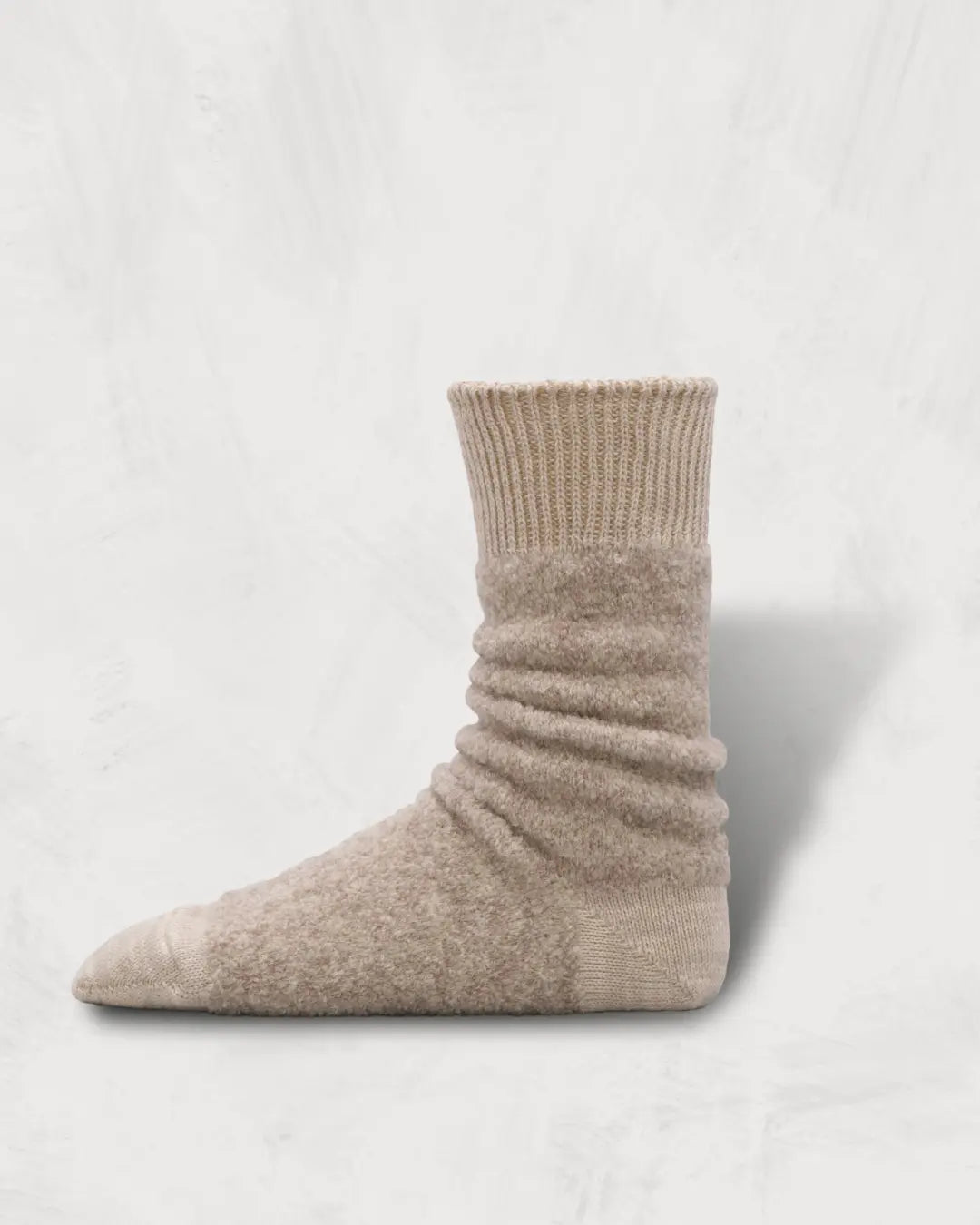 Regnsncox | Baby Alpaca and Merino Wool Socks with Bouclé Yarn Texture