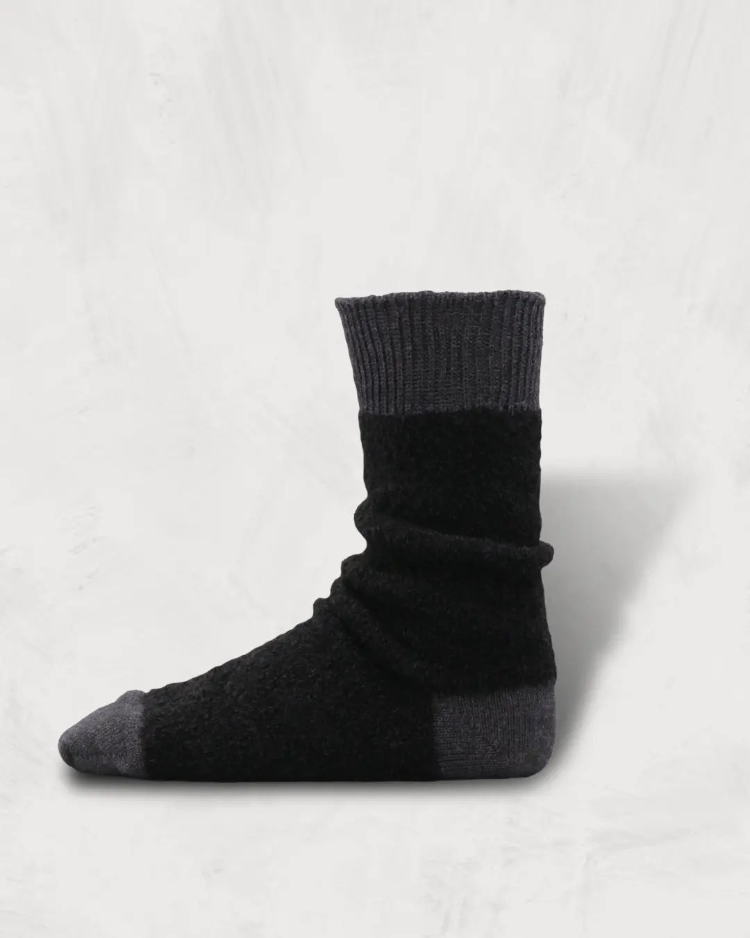 Regnsncox | Baby Alpaca and Merino Wool Socks with Bouclé Yarn Texture