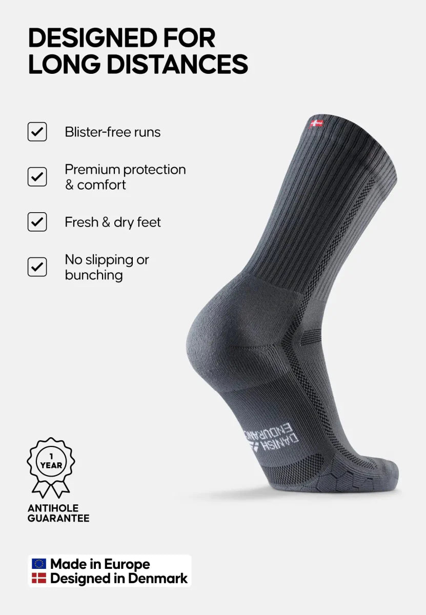 Regnsncox | Long-Distance Crew Running Socks for All-Day Comfort