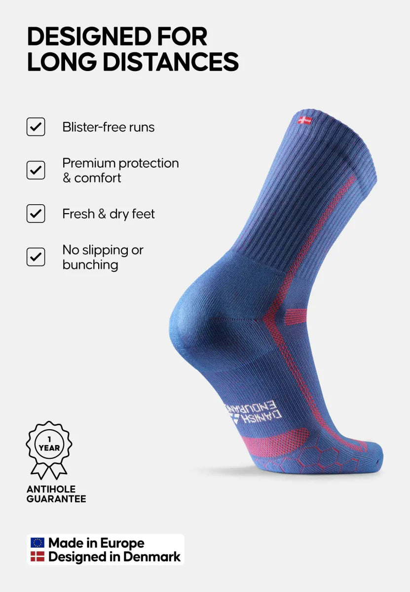 Regnsncox | Long-Distance Crew Running Socks for All-Day Comfort