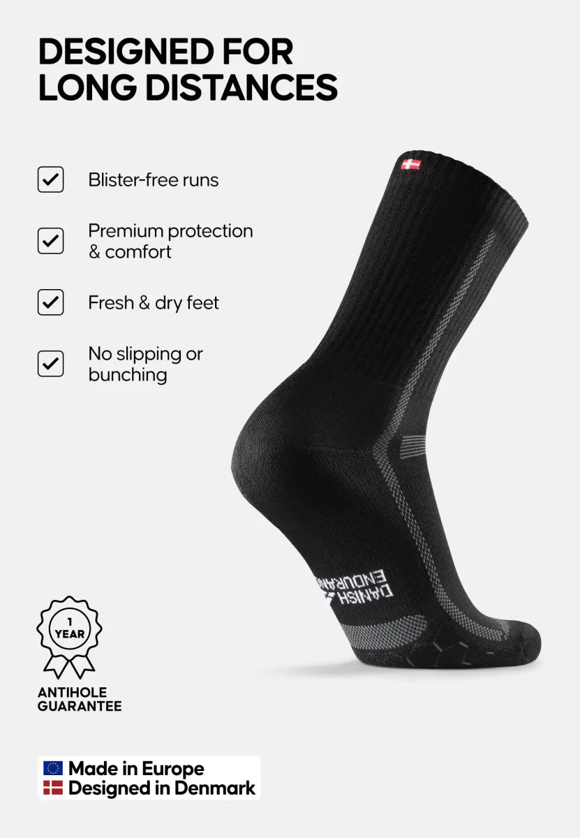 Regnsncox | Long-Distance Crew Running Socks for All-Day Comfort