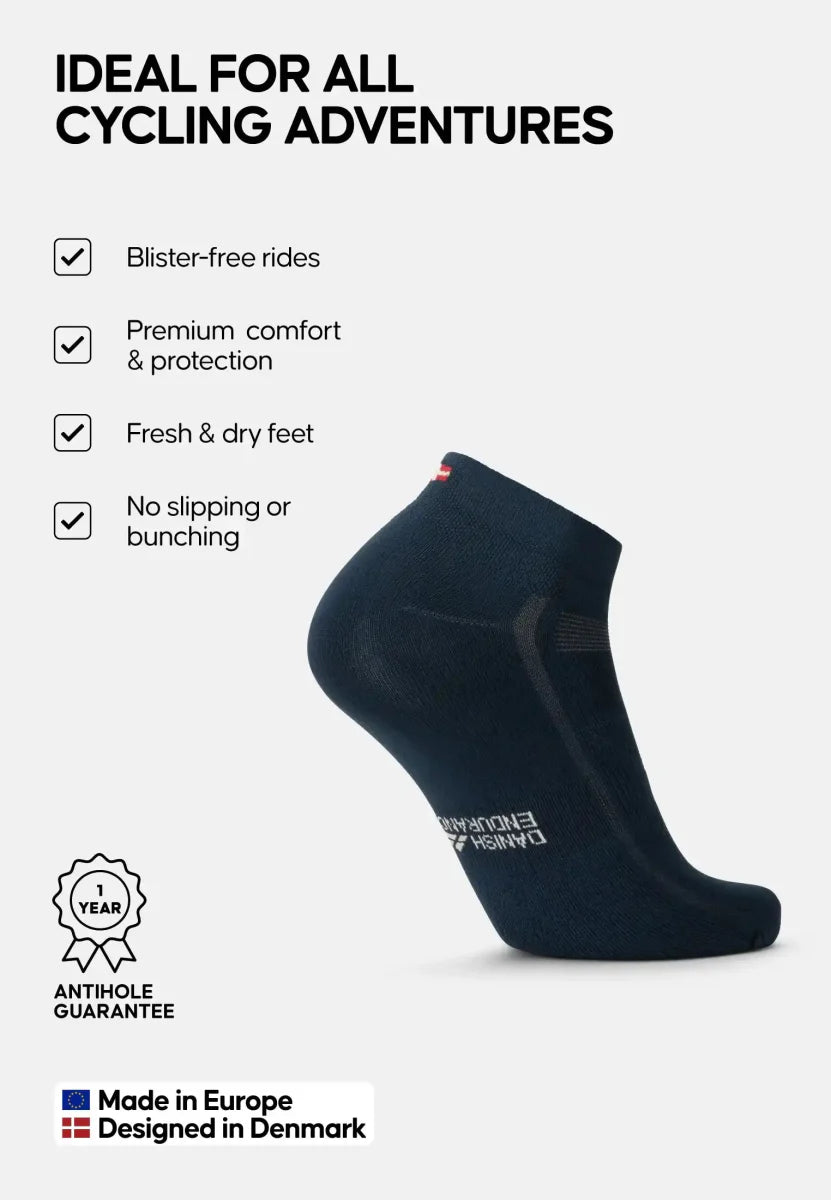 Regnsncox | Breathable Low-Cut Cycling Socks for Blister-Free Rides