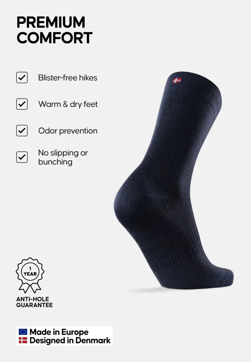 Regnsncox | Merino Wool Hiking Liner Socks for Blister-Free Comfort