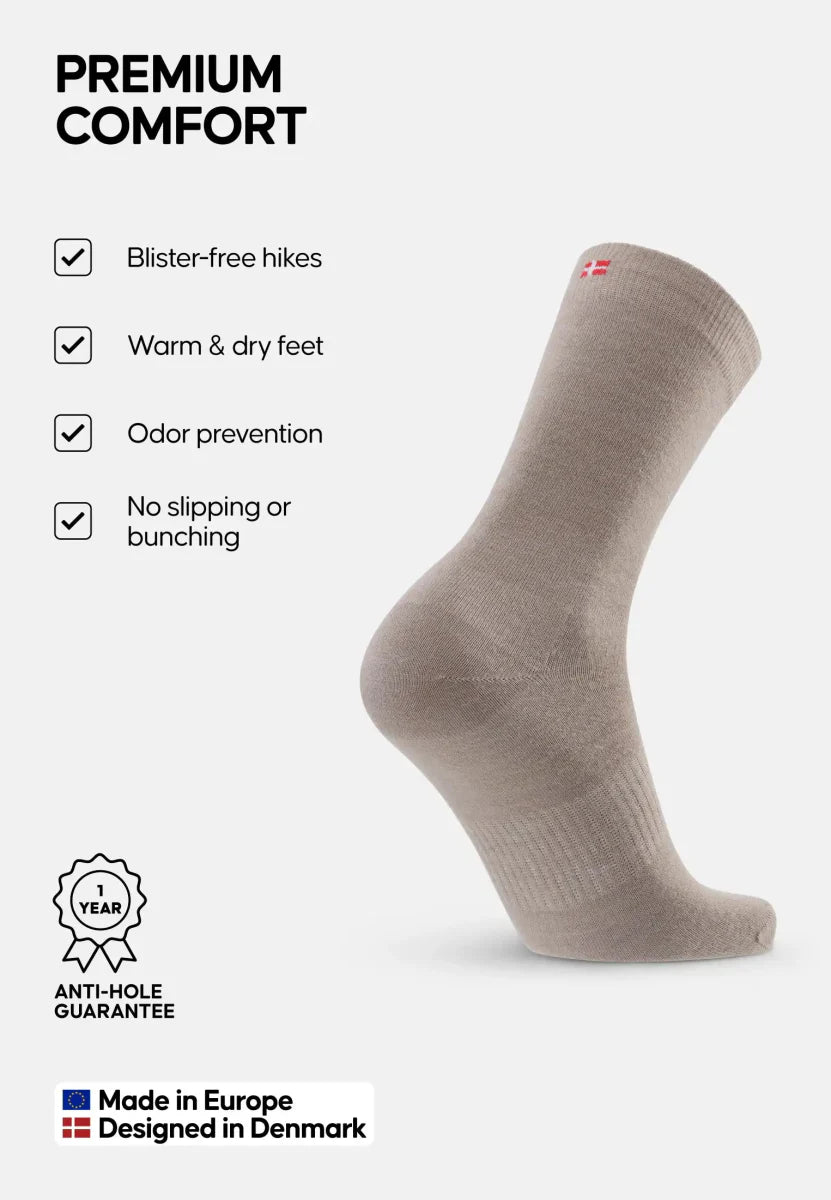 Regnsncox | Merino Wool Hiking Liner Socks for Blister-Free Comfort